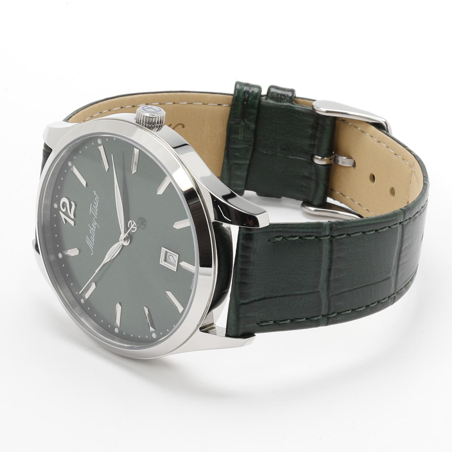 Mathey-Tissot Mathey-Tissot Urban H411AV,  швейцария мужские часы на браслете кожаный боковой вид