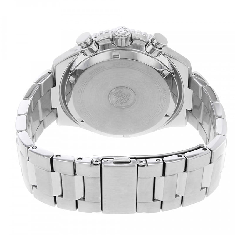 Bulova Bulova High Frequency Quartz 98B298,  сша мужские часы на браслете нержавеющая сталь боковой вид