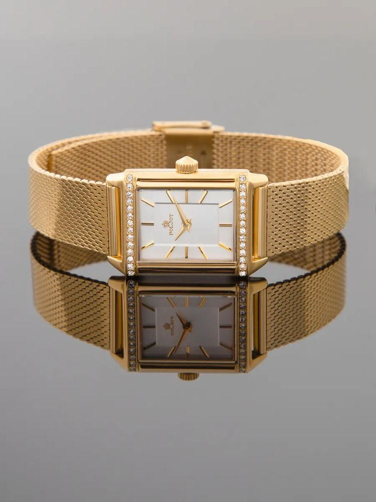 Полет Полет VX50.1846322, урал россия женские часы на браслете нержавеющая сталь с pvd-покрытием боковой вид