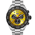TAG Heuer TAG Heuer Formula 1 CAZ101AM.BA0842  CAZ101AM.BA0842 кварцевые мужские часы желтый циферблат, браслет нержавеющая сталь — вид спереди