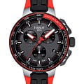 Tissot Tissot T-Race Cycling Chronograph T111.417.27.441.00 T Race Cycling T1114172744100 кварцевые мужские часы черный циферблат, браслет силикон — вид спереди