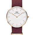 Daniel Wellington Daniel Wellington Classic Roselyn DW00100271  DW00100271 кварцевые мужские часы белый циферблат, браслет нейлон — вид спереди