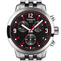 Tissot Tissot PRC 200 Asian Games 2014 T055.417.11.057.01 PRC 200 T0554171105701 кварцевые мужские часы черный циферблат, браслет нержавеющая сталь — вид спереди