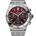 Breitling Breitling Chronomat B01 42 Six Nations Wales AB0134A61K1A1  AB0134A61K1A1 механические мужские часы бордовый циферблат, браслет нержавеющая сталь — вид спереди