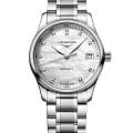 Longines Longines Master Collection L2.357.4.87.6  L23574876 механические женские часы перламутровый циферблат, браслет нержавеющая сталь — вид спереди
