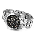 Breitling Breitling Super Avi B04 Chronograph GMT 46 P-51 Mustang AB04453A1B1A1, aviator 8 швейцария мужские часы на браслете нержавеющая сталь боковой вид
