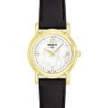 Tissot Tissot Carson 18K Gold T71.3.180.74 Carson T71318074 кварцевые женские часы белый циферблат, браслет кожаный — вид спереди