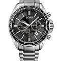 Hugo Boss Hugo Boss HB1513080  HB1513080 кварцевые мужские часы черный циферблат, браслет нержавеющая сталь — вид спереди