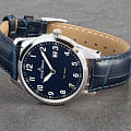 Jacques Lemans Jacques Lemans 1-2002C,  австрия мужские часы на браслете кожаный боковой вид