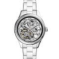 Fossil Fossil Georgia BQ3753  BQ3753 механические женские часы серебристый циферблат, браслет нержавеющая сталь — вид спереди
