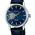 Seiko Seiko Presage SSA785J1  SSA785J1 механические женские часы синий циферблат, браслет кожаный — вид спереди