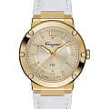 Salvatore Ferragamo Salvatore Ferragamo SFDP00218  SFDP00218 кварцевые женские часы желтый циферблат, браслет кожаный — вид спереди