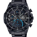 Casio Casio Edifice EQS-940DC-1BVUDF (EQS-940DC-1B) EQS EQS-940DC-1B кварцевые мужские часы черный циферблат, браслет сталь с ip покрытием — вид спереди