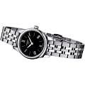 Tissot Tissot Tradition 5.5 Lady T063.009.11.058.00 кварцевые женские часы часы крупный план черный циферблата