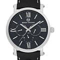 Sergio Tacchini Sergio Tacchini City ST.1.133.02  ST.1.133.02 кварцевые мужские часы черный циферблат, браслет кожаный — вид спереди