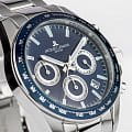 Jacques Lemans Jacques Lemans Liverpool 1-1877G мужские часы синий циферблат на запястье