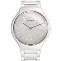 Rado Rado True Thinline R27007092  R27007092 кварцевые женские часы белый циферблат, браслет высокотехнологичная керамика — вид спереди