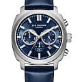 Lee Cooper Lee Cooper LC08172.399  LC08172.399 кварцевые мужские часы синий циферблат, браслет кожаный — вид спереди
