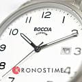 Boccia Titanium Boccia Titanium 3660-01 кварцевые мужские часы часы крупный план белый циферблата