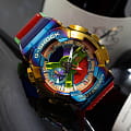 Casio GM-110RB-2A мужские часы застежка крупным планом