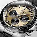 Longines Longines Conquest L3.835.4.32.9 мужские часы желтый циферблат на запястье