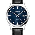 Adriatica Adriatica Classic A1295.5215Q  A1295.5215Q кварцевые мужские часы синий циферблат, браслет кожаный — вид спереди