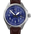 Aviator Aviator Airacobra 43 Type B V.1.38.0.325.4  V.1.38.0.325.4 кварцевые мужские часы синий циферблат, браслет кожаный — вид спереди
