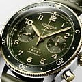 Longines Longines Spirit Flyback L3.821.5.53.2 мужские часы зеленый циферблат на запястье
