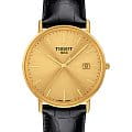 Tissot Tissot Goldrun Sapphire 18K Gold T922.410.16.021.00  T9224101602100 кварцевые мужские часы желтый циферблат, браслет кожаный — вид спереди