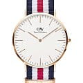 Daniel Wellington Daniel Wellington Classic DW00100002  DW00100002 кварцевые мужские часы белый циферблат, браслет сталь c pvd покрытием — вид спереди