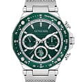U.S. Polo Assn. U.S. Polo Assn. USPA1076-13  USPA1076-13 кварцевые мужские часы зеленый циферблат, браслет нержавеющая сталь — вид спереди