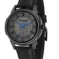 Earnshaw Earnshaw ES-8805-02  ES-8805-02 механические мужские часы серый циферблат, браслет кожаный — вид спереди