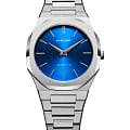D1 Milano D1 Milano Ultra Thin UTBL21  UTBL21 кварцевые женские часы синий циферблат, браслет нержавеющая сталь — вид спереди