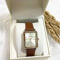 Часы Anne Klein Rectangular Leather 3702CHHY фото 6