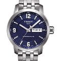 Tissot Tissot PRC 200 Powermatic 80 T055.430.11.047.00  T0554301104700 механические мужские часы синий циферблат, браслет нержавеющая сталь — вид спереди