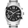 Guess Guess Atlas W0668G3  W0668G3 кварцевые мужские часы черный циферблат, браслет нержавеющая сталь — вид спереди