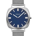 Obaku Obaku Mesh V296GXCLMC  V296GXCLMC кварцевые мужские часы синий циферблат, браслет нержавеющая сталь — вид спереди