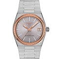 Tissot Tissot PRX Powermatic 80 18K T931.207.41.336.00  T9312074133600 механические мужские часы серебристый циферблат, браслет нержавеющая сталь — вид спереди