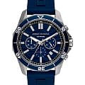 Armani Exchange Armani Exchange Spencer AX1960  AX1960 кварцевые мужские часы синий циферблат, браслет силикон — вид спереди