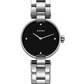 Rado Rado Coupole Diamonds R22854703  R22854703 кварцевые женские часы черный циферблат, браслет нержавеющая сталь — вид спереди