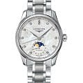 Longines Longines Master Collection L2.409.4.87.6  L24094876 механические женские часы перламутровый циферблат, браслет нержавеющая сталь — вид спереди