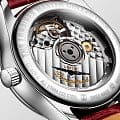 Longines Longines Master Collection L2.409.4.87.2 механические женские часы часы крупный план белый циферблата