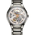 Rado Rado True Automatic Open Heart R27510102 Automatic R27510102 механические мужские часы серебристый циферблат, браслет высокотехнологичная плазменная керамика — вид спереди