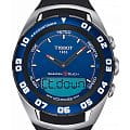 Tissot Tissot T-Tactile Sailing-Touch T056.420.27.041.00 T Touch T0564202704100 кварцевые мужские часы синий циферблат, браслет силикон — вид спереди