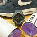 Casio GA-140-2A мужские часы застежка крупным планом