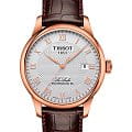 Tissot Tissot Le Locle Powermatic 80 T006.407.36.033.00 Le Locle Automatic T0064073603300 механические мужские часы бежевый циферблат, браслет кожаный — вид спереди