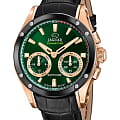 Jaguar Jaguar Connected J959/2  J959/2 кварцевые мужские часы зеленый циферблат, браслет кожаный — вид спереди