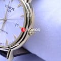 Tissot Tissot Carson Powermatic 80 18K Gold T907.407.16.031.00 механические мужские часы часы крупный план белый циферблата