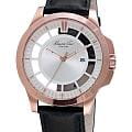 Kenneth Cole Kenneth Cole 10027460  10027460 кварцевые мужские часы серебристый циферблат, браслет кожаный — вид спереди