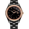 Rado Rado Hyperchrome Diamonds R32123152  R32123152 кварцевые женские часы черный циферблат, браслет высокотехнологичная керамика — вид спереди